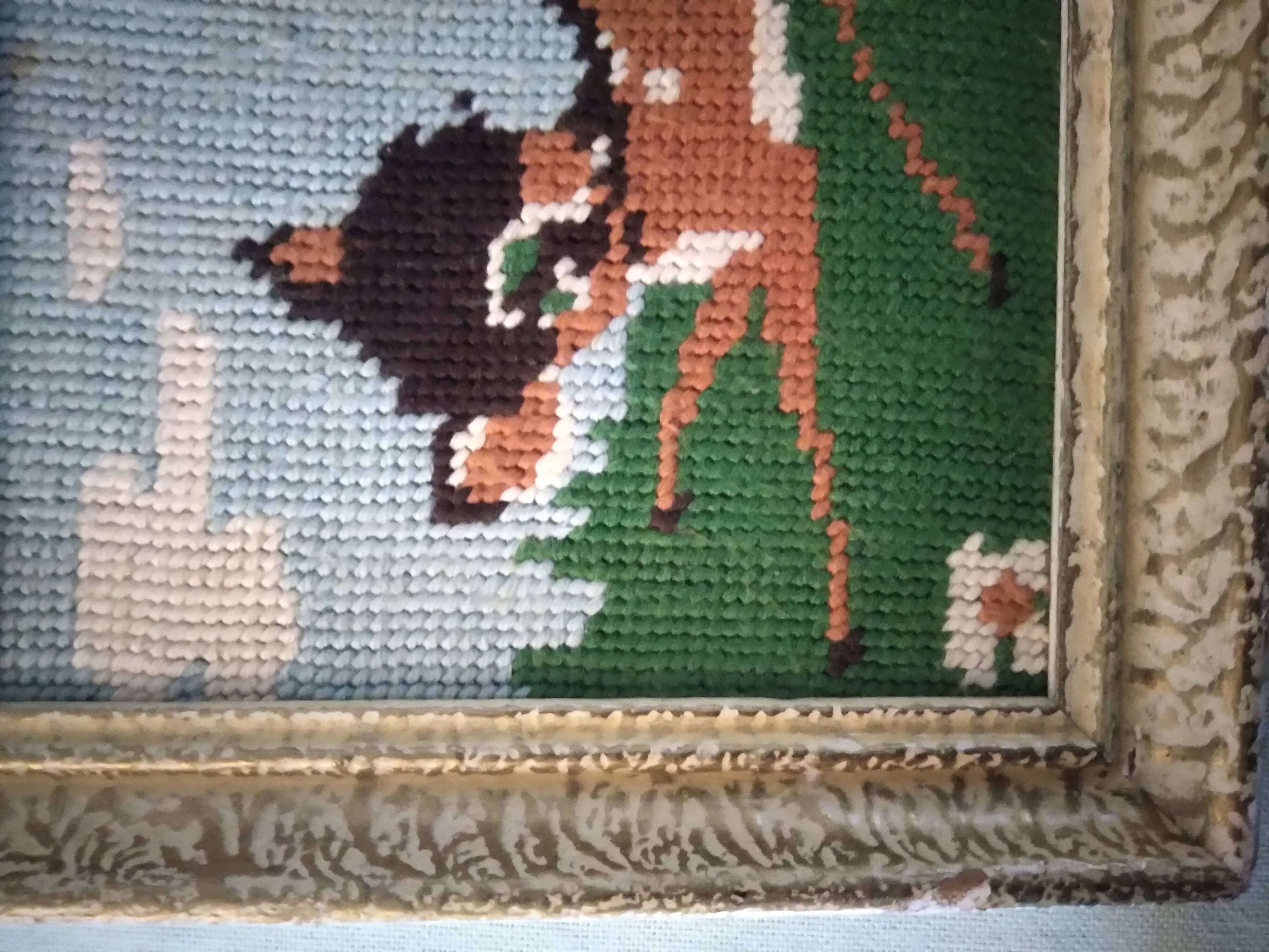 Pair of vintage Bambi canvas frames