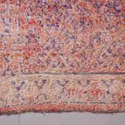 Pink Vintage Moroccan Rug 197 x 320 cm, Berber Wool Rug, Handmade Boho Rug