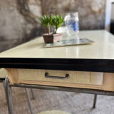 Formica and chrome extension table 2 stools 2 chairs