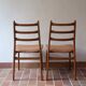 2 vintage Scandinavian wooden chairs from the 1960s.