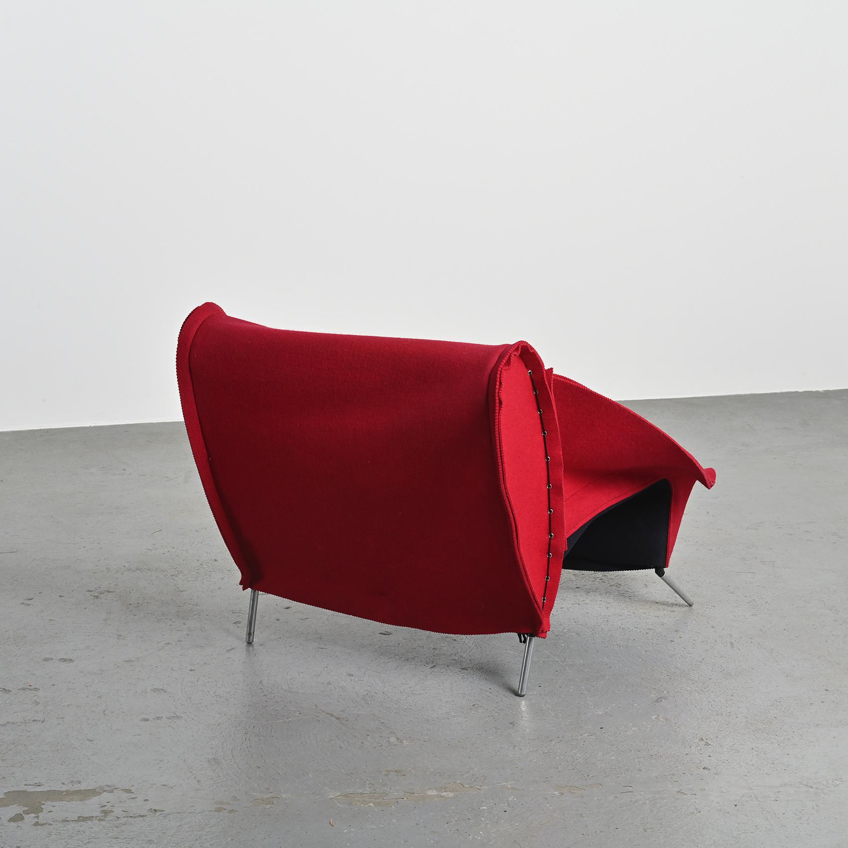 Filzka chaise longue by Borek Sipek for Scarabas, Netherlands, circa 1990