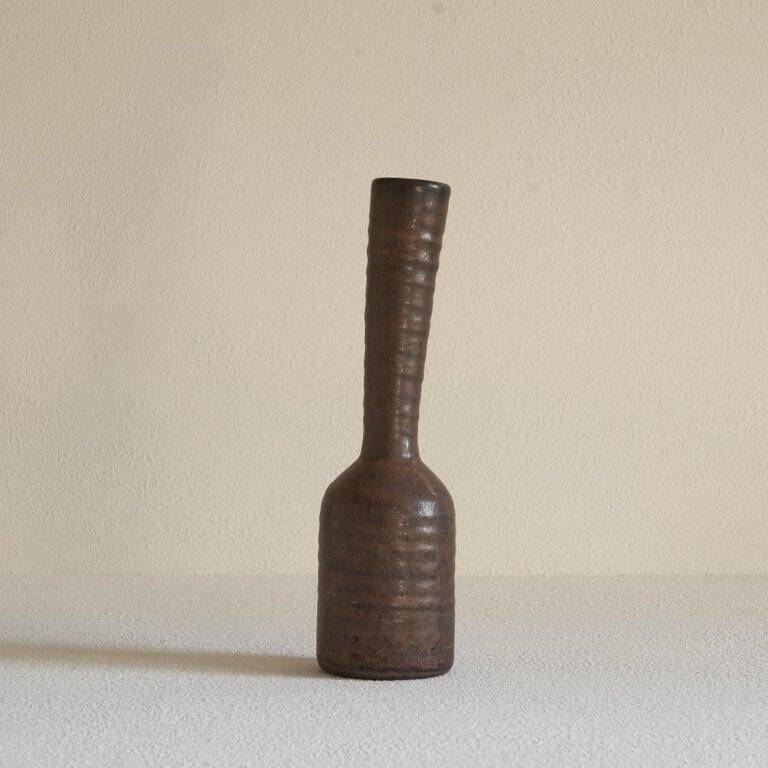 Studio ceramic vase free form 1960s