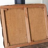 Georges Duvillier landscape "Between town and countryside" oil on canvas signed