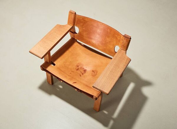 Fauteuil espagnol Borge Mogensen pour Fredericia Danemark 1958