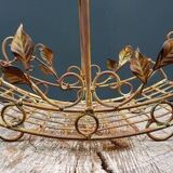 Wrought iron basket with handle small