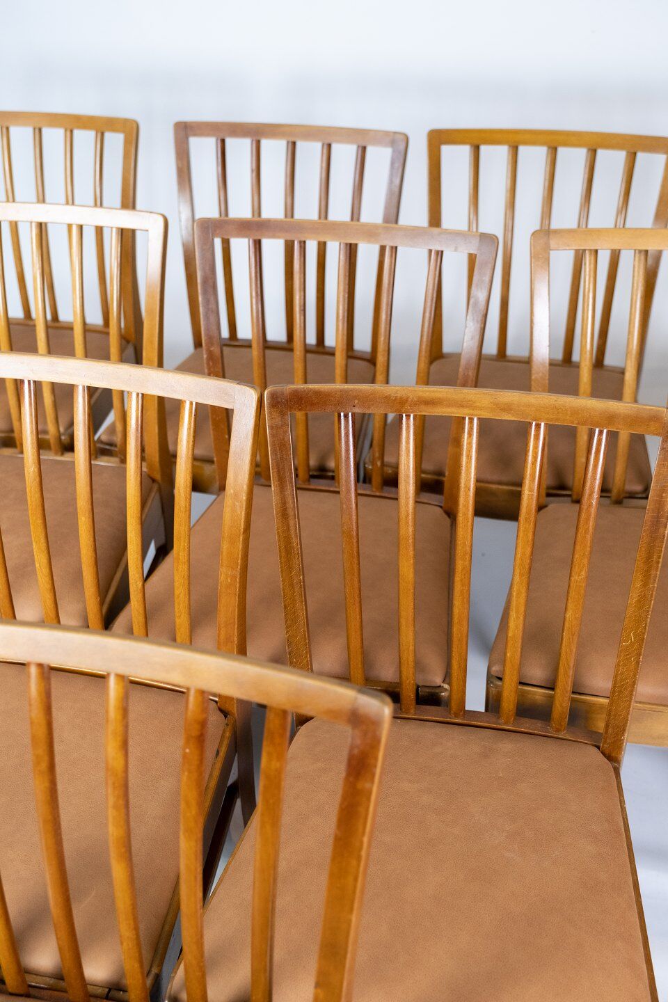Set of 10 dining room chairs 1940