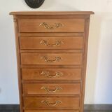 Semainier, commode 7 tiroirs en bois massif