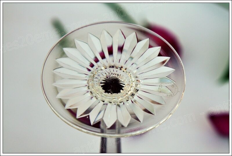 Series of 5 glasses wine from the Rhine Roemer Baccarat Crystal model S1132