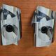 Paire d'appliques chrome space âge années 70