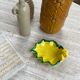 Ceramic yellow vallauris dish