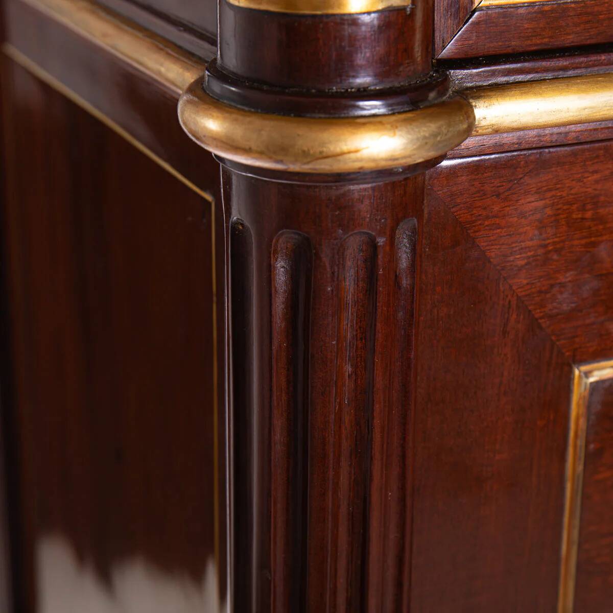 1810s Classicism Secretary Desk with Marble Top
