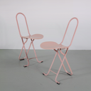 Metal folding chairs