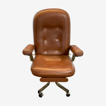 Everstyl Everlax chair imitation brown leather relax