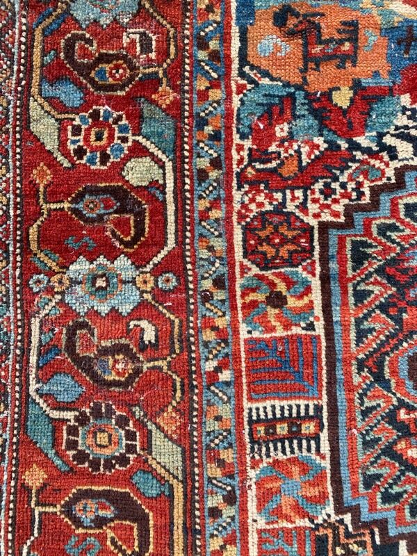 Ancient persian ghashghai carpet 130x182 cm