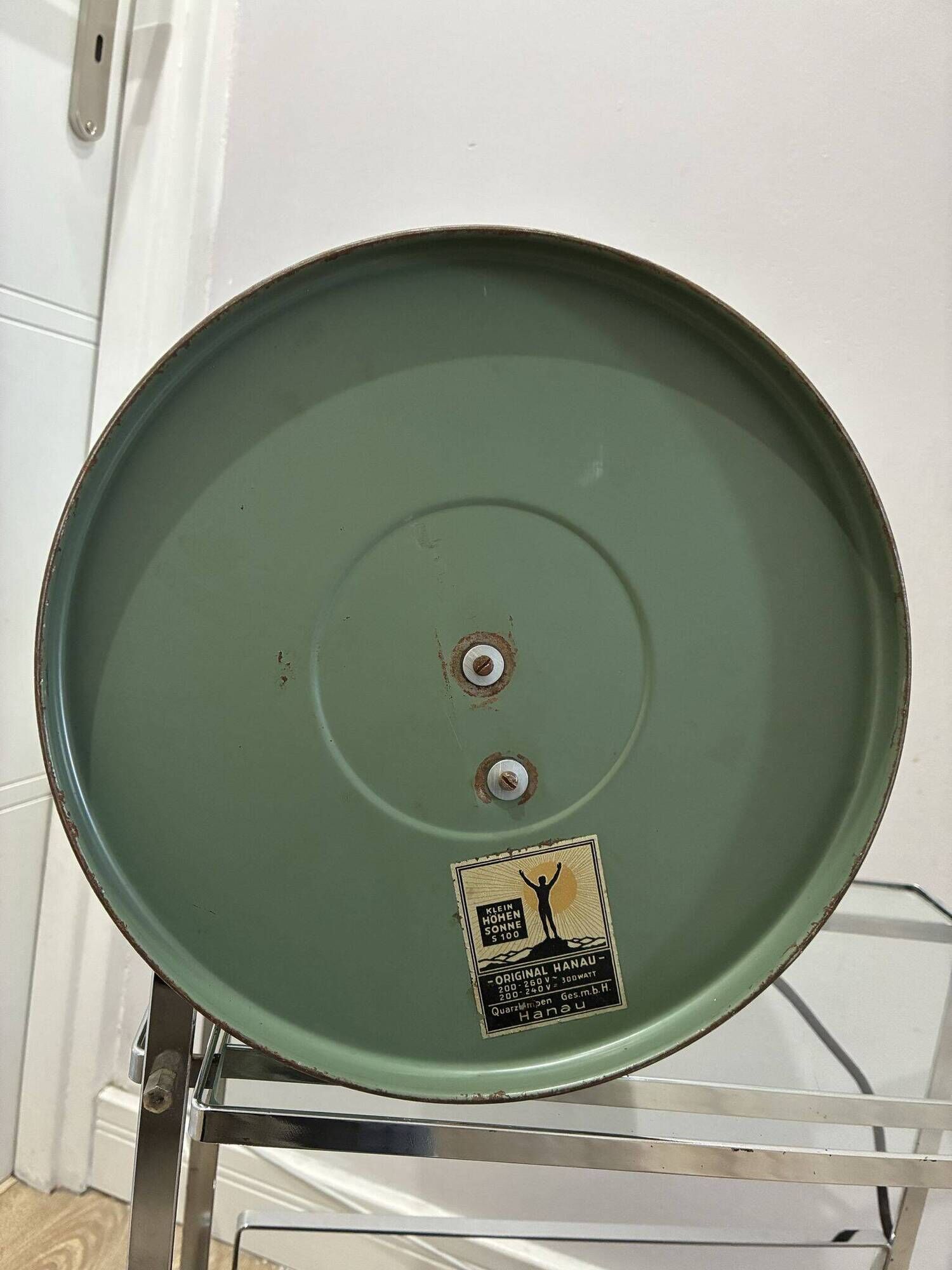 Hanau S 100 pre-war quartz lamp, Bauhaus era, 1920s-30s