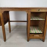 Oak industrial desk, 1930s