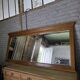 Miroir XXL biseauté en chêne, 210cm de L