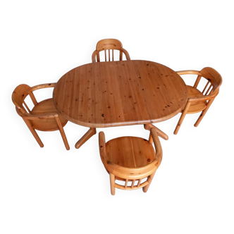 Table and chairs Denmark 1980s