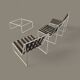 Chaises longues Kho Liang Ie 024 / table basse / Artifort 1962