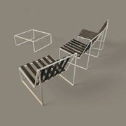 Chaises longues Kho Liang Ie 024 / table basse / Artifort 1962