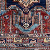 Afghan wool sevan kazak rug 185x143 cm chobi