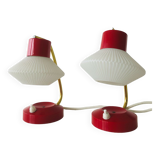 Paire de lampes années 50