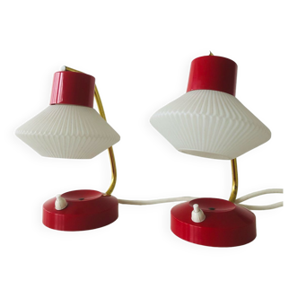 Paire de lampes années 50