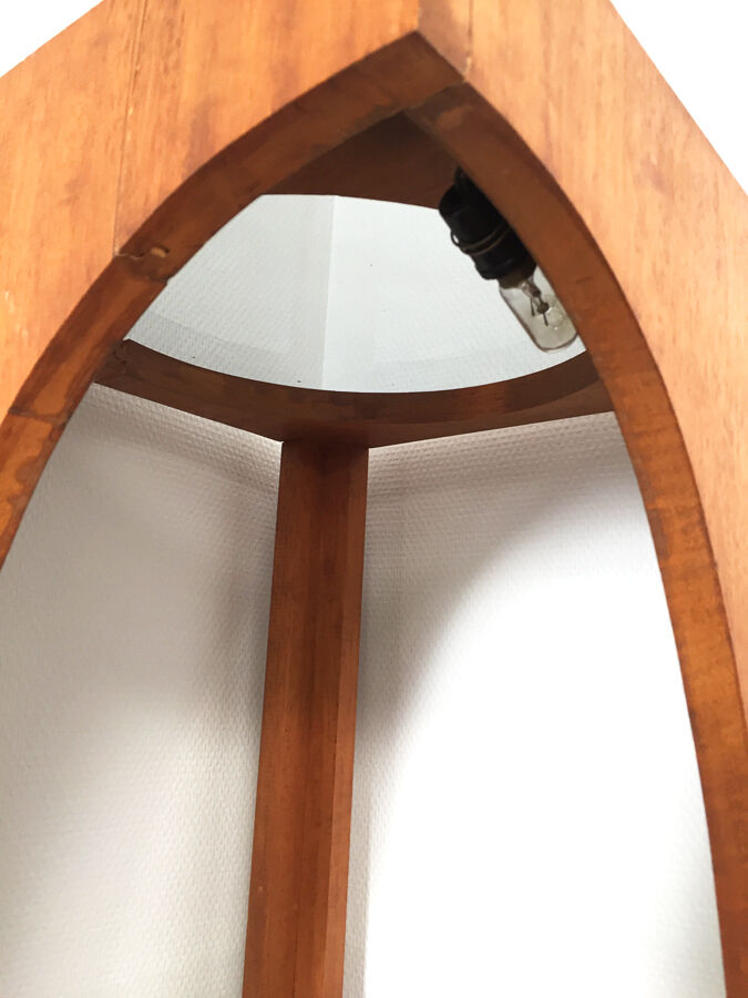 Vintage smoked glass self, 1970