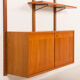 Scandinavian mid-century teak wall unit, 1970s