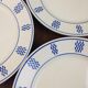 Six "Berthe" K & G Luneville  plates