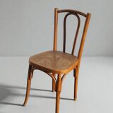 Chaise Bistrot Rotin en bois courbé