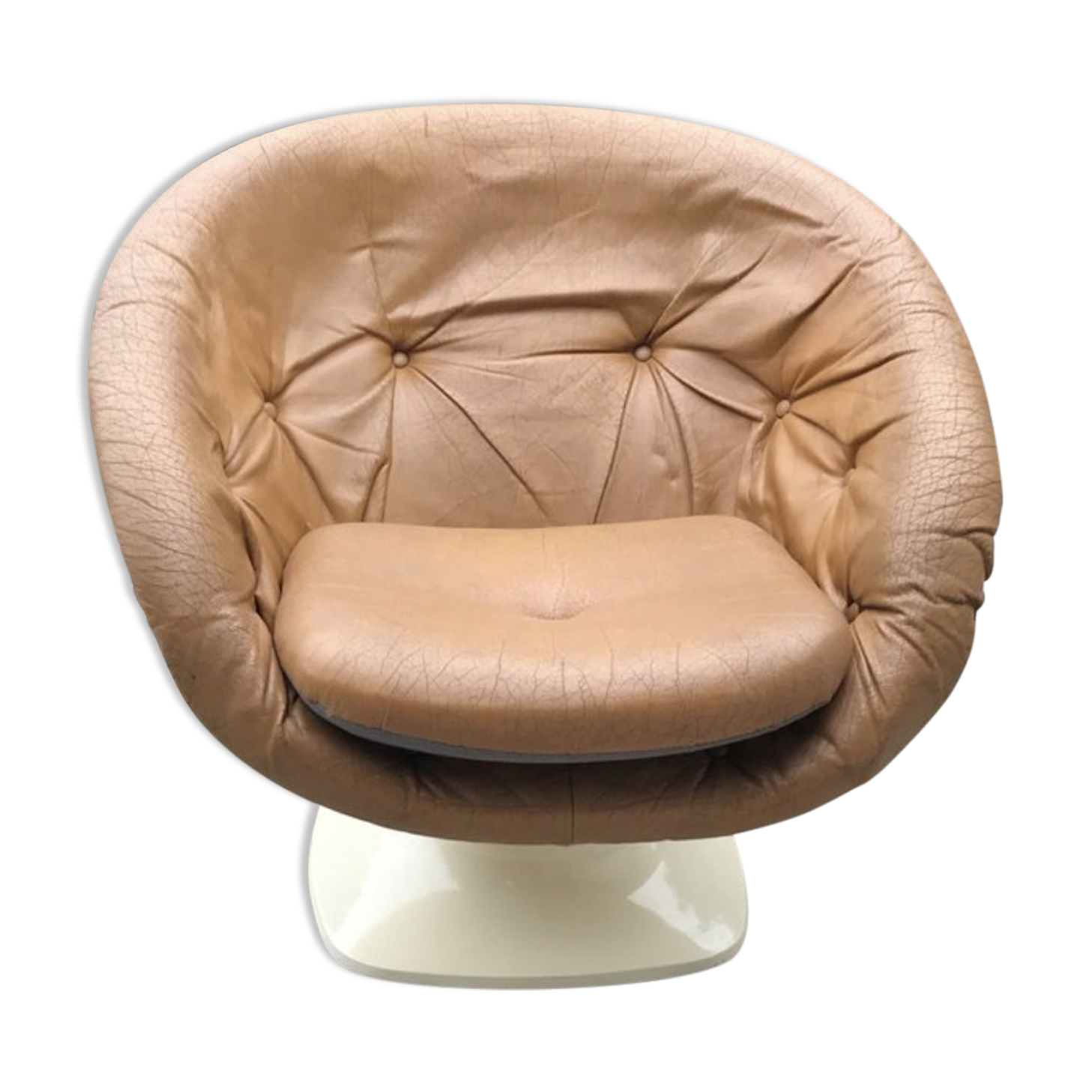 French Plastic Club Chair by Raphael Raffel, 1970s