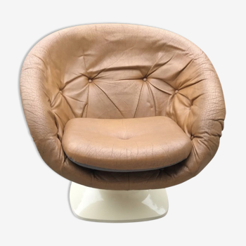 French Plastic Club Chair by Raphael Raffel, 1970s
