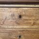 Matt varnished wooden chest of drawers