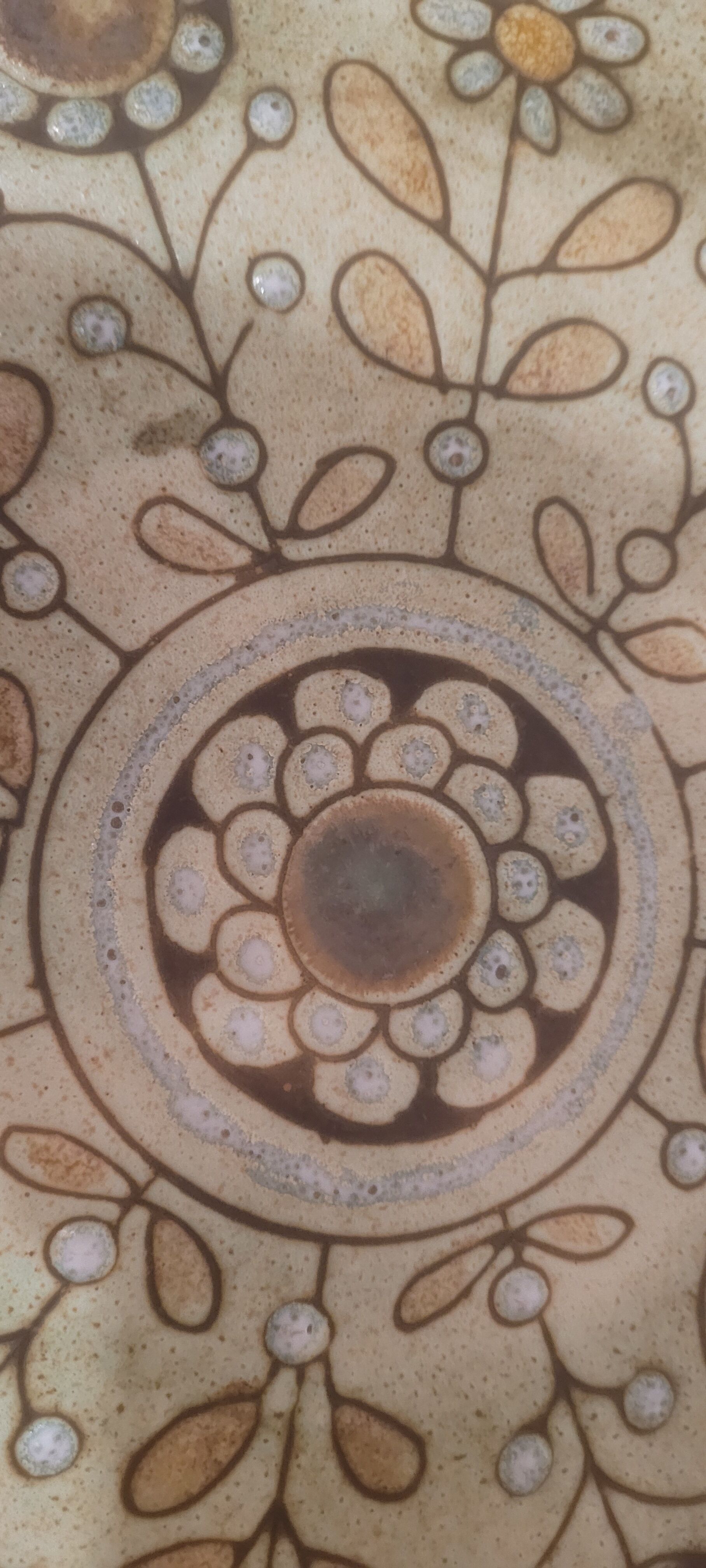Dish / plate vintage ceramic wall decoration by Danuta Le Henaff