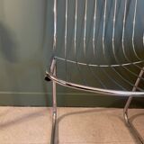 Chromed metal chair,