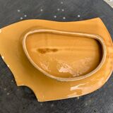 Flat, fruit cup design and vintage glazed ceramic