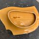 Flat, fruit cup design and vintage glazed ceramic
