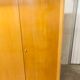 Scandinavian wardrobe 1960 honey color 4 doors L 205 cm