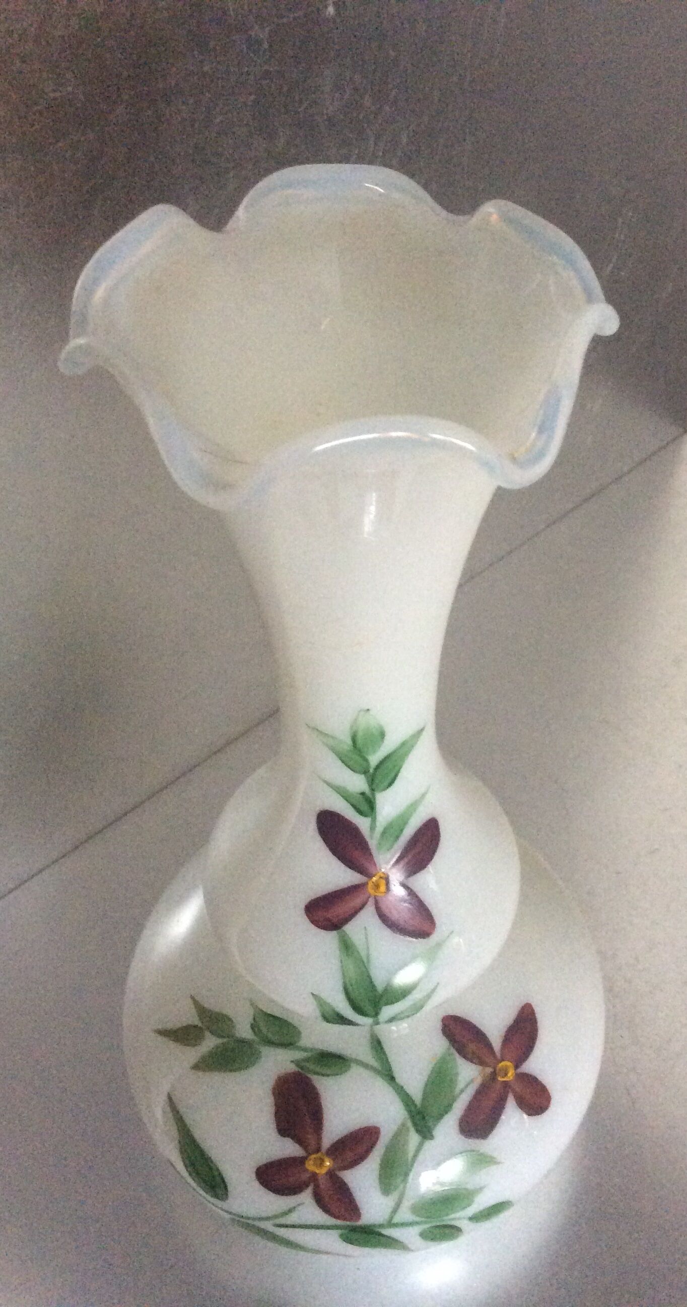 Opaline vase from the 60s and 70s