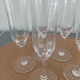 5 baccarat crystal flutes, capri model