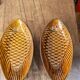 Pair of vintage Polish ceramic fish platters