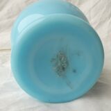 Blue opaline lamp stand