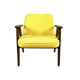366 armchair in yellow velvet by Józef Chierowski, 1970s