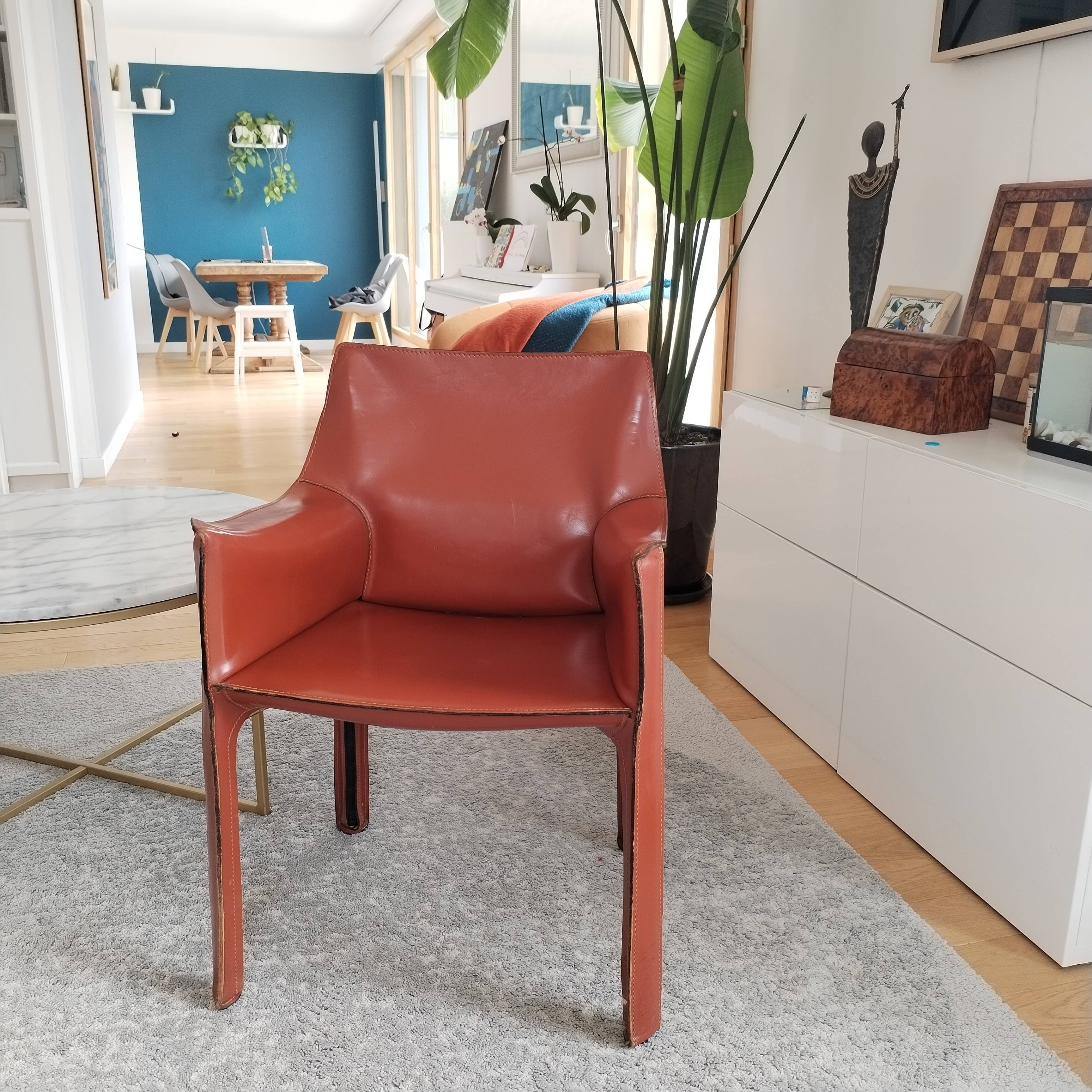Cassini Armchair Cab 413 by Mario Bellini