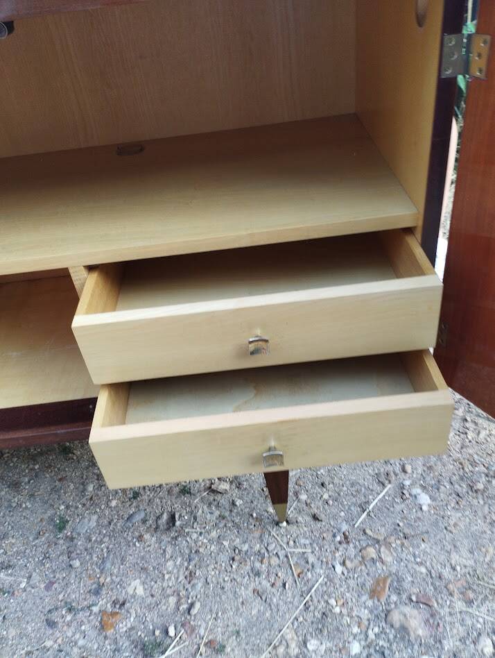 Enfilade Vintage d'Exception en Acajou « Cancale » – SRM – 1962
