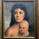 A. van BELLEGHEM (1922 - 1996) "Mother and child".