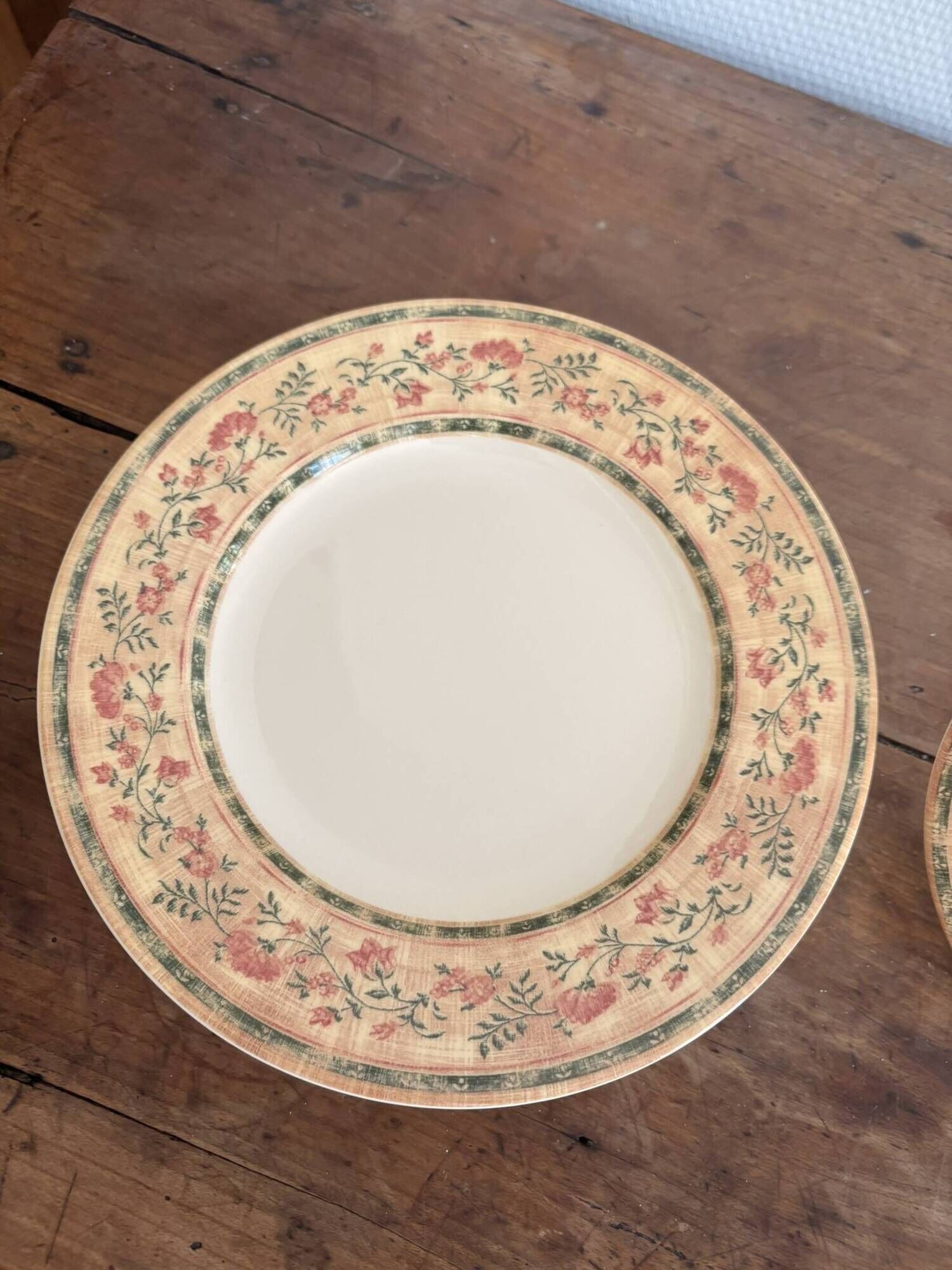Lot of English Faience Plates Johnson Brothers Ozark McBaine Rose