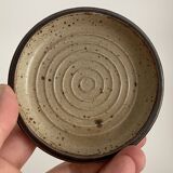 Vintage design stoneware teapot with 2 coffee cups