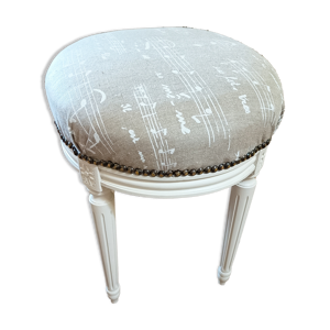Tabouret pouf ovale style